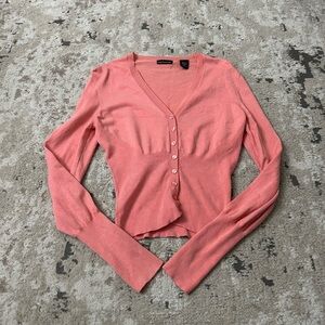 Moda International Pink Cardigan Size Medium